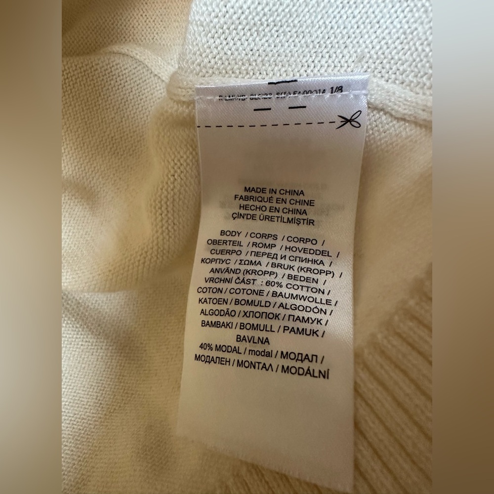 Lauren Ralph Lauren “LRL” Front Logo Cream Sweater Women’s Size XL - Picture 7 of 10